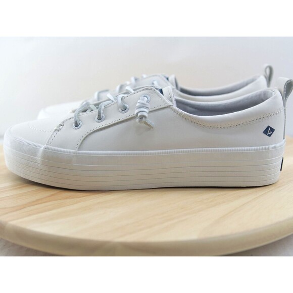 Sperry Women's Crest Vibe Platform Leather Sneaker‎ White 8.5 - Picture 9 of 16